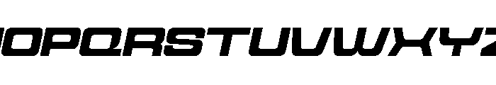 Cyfor Bold Oblique Font UPPERCASE