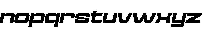 Cyfor Bold Oblique Font LOWERCASE