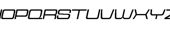 Cyfor Light Oblique Font UPPERCASE
