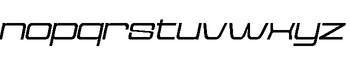 Cyfor Light Oblique Font LOWERCASE