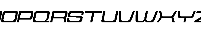 Cyfor Oblique Font UPPERCASE