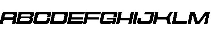 Cyfor Semi Bold Oblique Font UPPERCASE