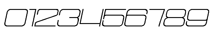 Cyfor Thin Oblique Font OTHER CHARS