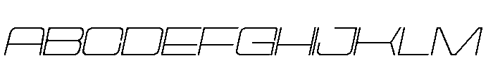 Cyfor Thin Oblique Font UPPERCASE