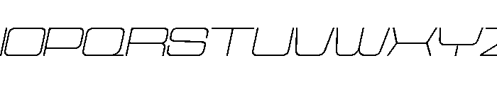 Cyfor Thin Oblique Font UPPERCASE