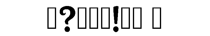 Cymus Regular Font OTHER CHARS