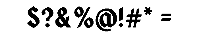 Cynroke Font OTHER CHARS