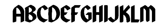 Cynroke Font UPPERCASE