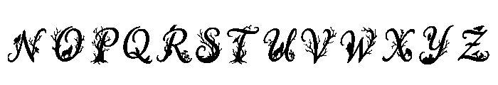 Cynthia Regular Font UPPERCASE