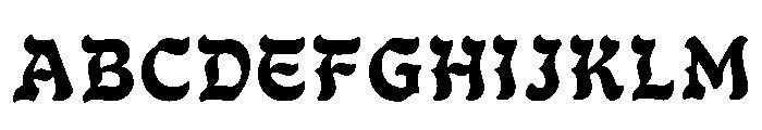 Cyril Regular Font UPPERCASE