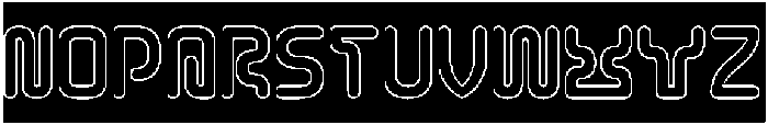 CYBER CITY-Hollow-Inverse otf (400) Font UPPERCASE