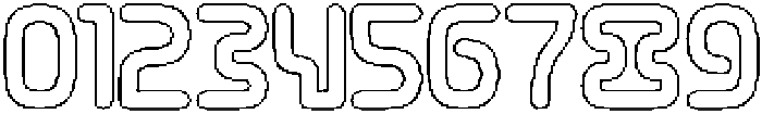 CYBER CITY-Hollow otf (400) Font OTHER CHARS