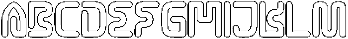 CYBER CITY-Hollow otf (400) Font UPPERCASE