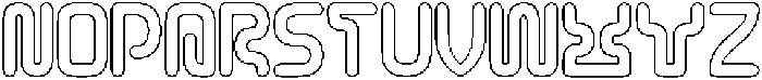 CYBER CITY-Hollow otf (400) Font UPPERCASE