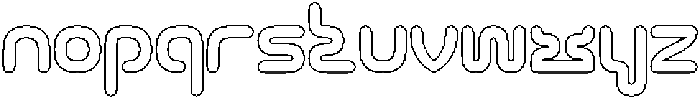 CYBER CITY-Hollow otf (400) Font LOWERCASE