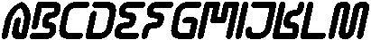 CYBER CITY Italic otf (400) Font UPPERCASE