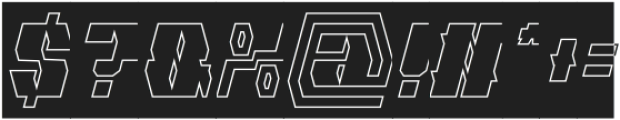 CYBERNETIC MAN-Hollow-Inverse otf (400) Font OTHER CHARS