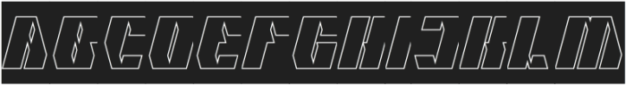 CYBERNETIC MAN-Hollow-Inverse otf (400) Font UPPERCASE