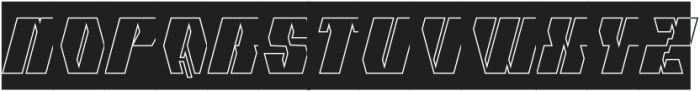 CYBERNETIC MAN-Hollow-Inverse otf (400) Font UPPERCASE