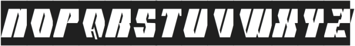 CYBERNETIC MAN-Inverse otf (400) Font UPPERCASE