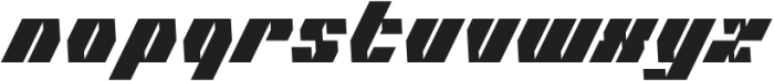 CYBERNETIC MAN Italic otf (400) Font LOWERCASE