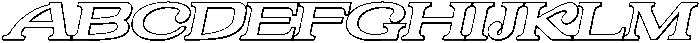CYLARITH DRAKETH CAPS 3D Italic otf (400) Font UPPERCASE