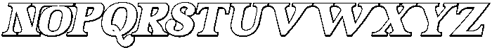 CYLARITH DRAKETH CAPS 3D Italic otf (400) Font LOWERCASE