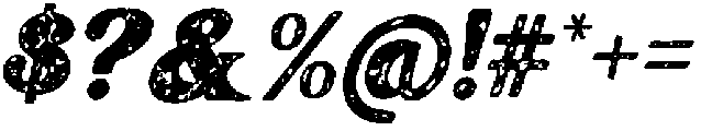 CYLARITH DRAKETH CAPS RUSTIC Italic otf (400) Font OTHER CHARS