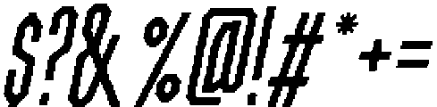Cyasren Italic otf (400) Font OTHER CHARS