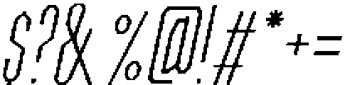 Cyasren Thin Italic otf (100) Font OTHER CHARS