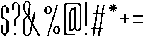 Cyasren Thin otf (100) Font OTHER CHARS