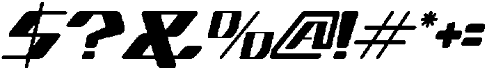 Cyber Motion Italic otf (400) Font OTHER CHARS