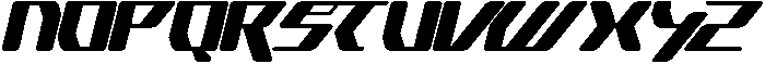 Cyber Motion Italic otf (400) Font UPPERCASE