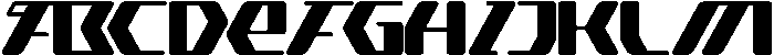Cyber Motion otf (400) Font UPPERCASE