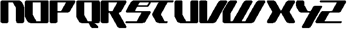 Cyber Motion otf (400) Font UPPERCASE