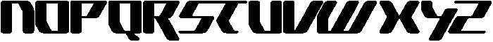 Cyber Motion otf (400) Font LOWERCASE