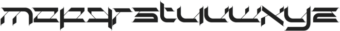 CyberTronic-Regular otf (400) Font LOWERCASE