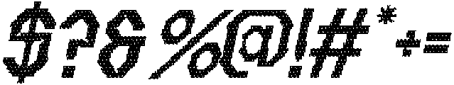 Cybros Disco Italic otf (400) Font OTHER CHARS