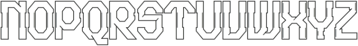 Cybros Outline otf (400) Font UPPERCASE