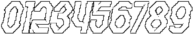 Cybros Pixel Outline otf (400) Font OTHER CHARS
