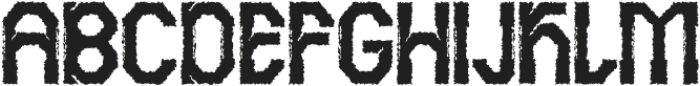 Cybros Rough Regular otf (400) Font UPPERCASE