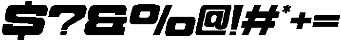 Cyfor Extra Bold Oblique otf (700) Font OTHER CHARS