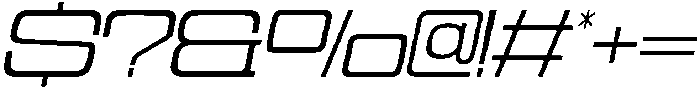 Cyfor Extra Light Oblique otf (200) Font OTHER CHARS