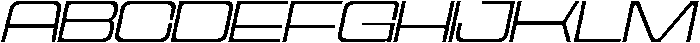 Cyfor Extra Light Oblique otf (200) Font UPPERCASE