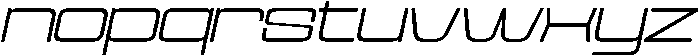 Cyfor Extra Light Oblique otf (200) Font LOWERCASE