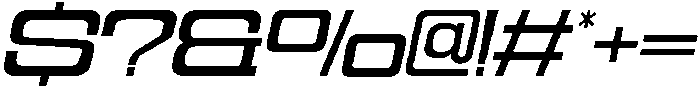 Cyfor Oblique otf (400) Font OTHER CHARS