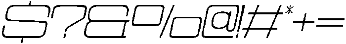 Cyfor Thin Oblique otf (100) Font OTHER CHARS