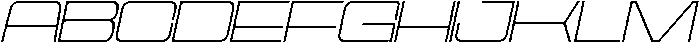 Cyfor Thin Oblique otf (100) Font UPPERCASE