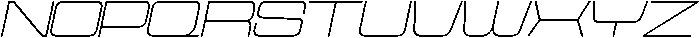 Cyfor Thin Oblique otf (100) Font UPPERCASE