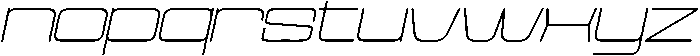 Cyfor Thin Oblique otf (100) Font LOWERCASE